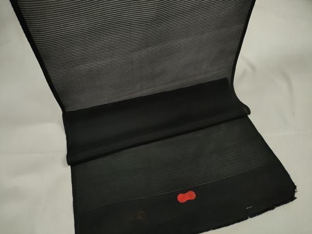 平和屋着物＊夏物 黒紋付 黒反物 着尺 絽 逸品 未使用 DAAW8228zzz