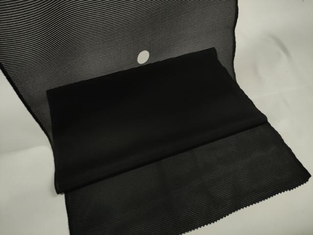 平和屋着物＊夏物 黒紋付 黒反物 着尺 絽 洗える着物 未使用 DAAW8229zzz