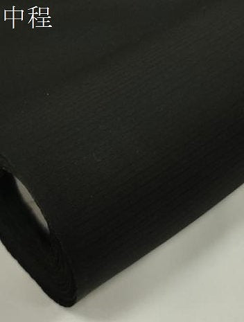 平和屋着物＊夏物　黒紋付　黒反物　着尺　絽　五泉　草木染　逸品　未使用　DAAW8230zzz