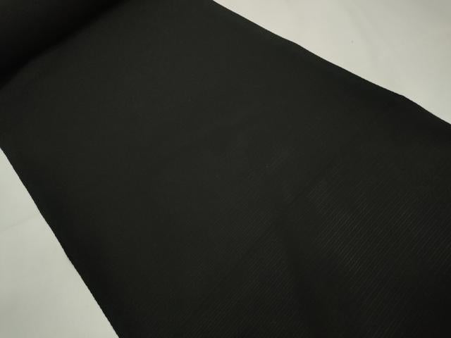 平和屋着物＊夏物　黒紋付　黒反物　着尺　絽　五泉　草木染　逸品　未使用　DAAW8230zzz