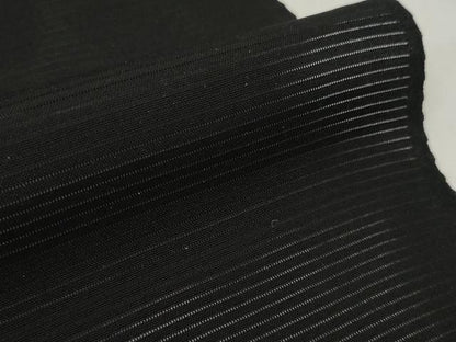平和屋着物＊夏物　黒紋付　黒反物　着尺　駒絽　五泉　古代泥黒染　神光黒　逸品　未使用　DAAW8231zzz