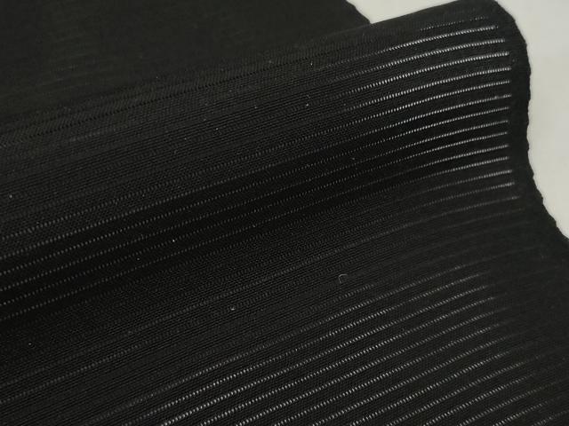 平和屋着物＊夏物　黒紋付　黒反物　着尺　駒絽　五泉　古代泥黒染　神光黒　逸品　未使用　DAAW8231zzz