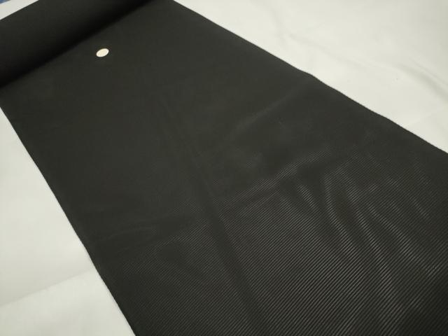 平和屋着物＊夏物　黒紋付　黒反物　着尺　駒絽　深泥黒　逸品　未使用　DAAW8232zzz