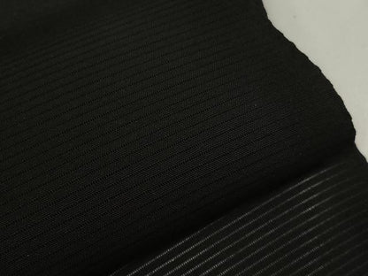 平和屋着物＊夏物　黒紋付　黒反物　着尺　駒絽　深泥黒　逸品　未使用　DAAW8232zzz
