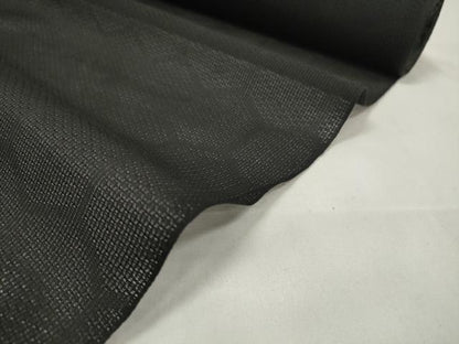 平和屋着物▽羽織・コート　西陣　反物　羽尺　スリーシーズン　春夏秋　塵除け　亀甲紋紗　黒地　逸品　未使用　DAAW8257zzz