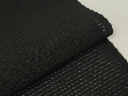 平和屋着物＊夏物　黒紋付　黒反物　着尺　絽　憲法染　檳榔子　神路黒　逸品　未使用　DAAW8268zzz
