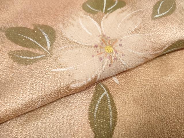 平和屋着物●和装小物 帯締め・帯揚げセット 手描き 花散らし 高麗組 組紐 金彩 逸品 未使用 DAAW8432zzz
