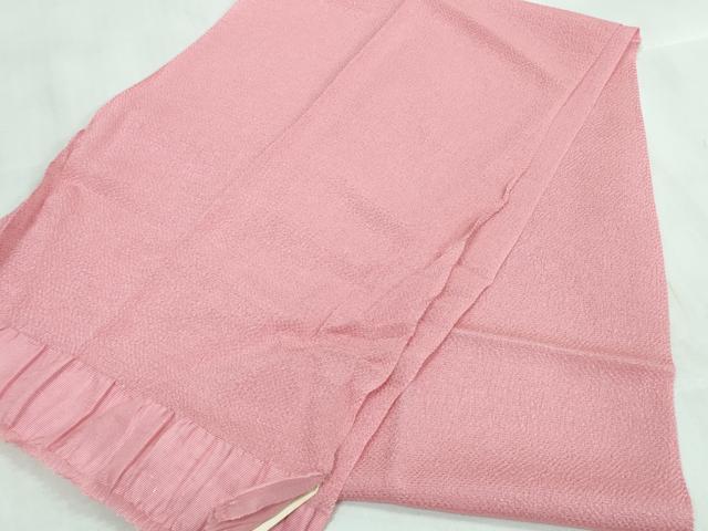 平和屋着物●和装小物　帯締め・帯揚げセット　ちりめん　桃色　組紐　逸品　未使用　DAAW8439zzz