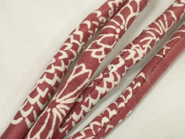 平和屋着物＊夏物　和装小物　帯締め・帯揚げセット　絽　菊尽くし　丸ぐけ　逸品　未使用　DAAW8442zzz
