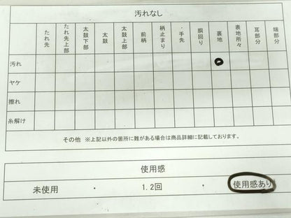 平和屋着物◎太鼓柄袋帯　竹筒花文　龍　金銀糸　正絹　逸品　DAAW8652qa