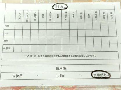 平和屋着物◎六通柄袋帯 平安琳派文 金銀糸 正絹 逸品 DAAW8663qa