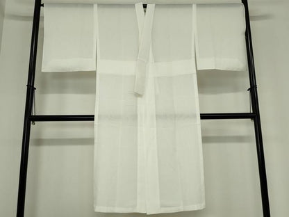 平和屋着物＊夏物　長襦袢　単衣仕立て　絽　白練色　やまと誂製　正絹　逸品　DAAW8706qa