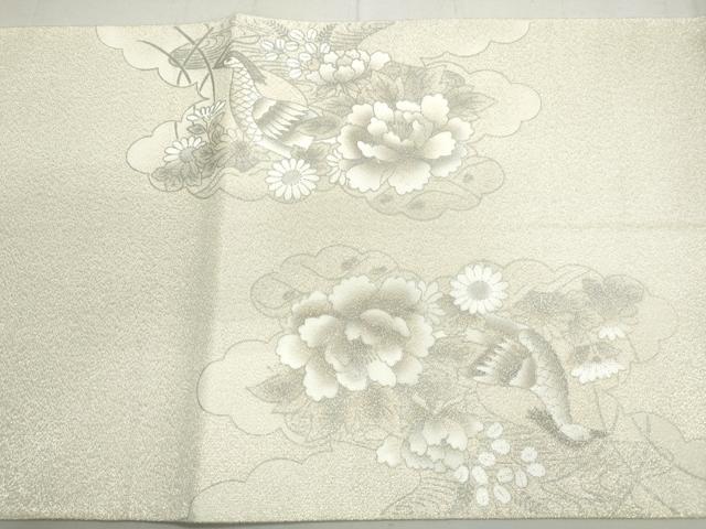平和屋着物◎太鼓柄袋帯 花鳥文 鳳凰 金彩 正絹 逸品 DAAW8882qa