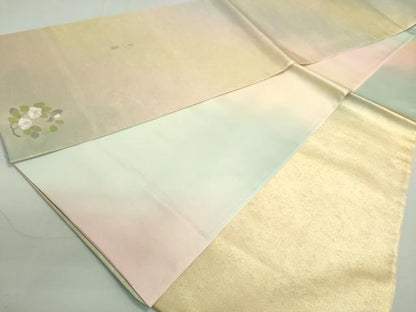 平和屋着物◎六通柄袋帯 作家物 霞文 ワンポイント 正絹 逸品 DAAW8890qa