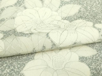 平和屋着物▽上質な小紋 単衣 枝花文 正絹 逸品 DAAW9170sf