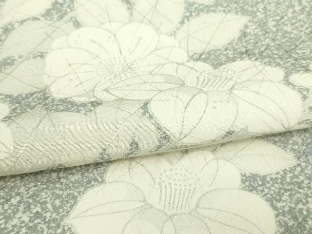 平和屋着物▽上質な小紋 単衣 枝花文 正絹 逸品 DAAW9170sf