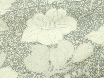 平和屋着物▽上質な小紋 単衣 枝花文 正絹 逸品 DAAW9170sf