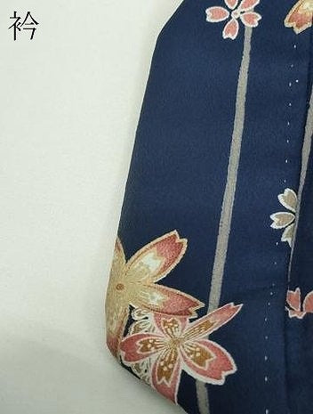 平和屋着物▽小紋 単衣 舞花文 洗える着物 DAAW9177sf