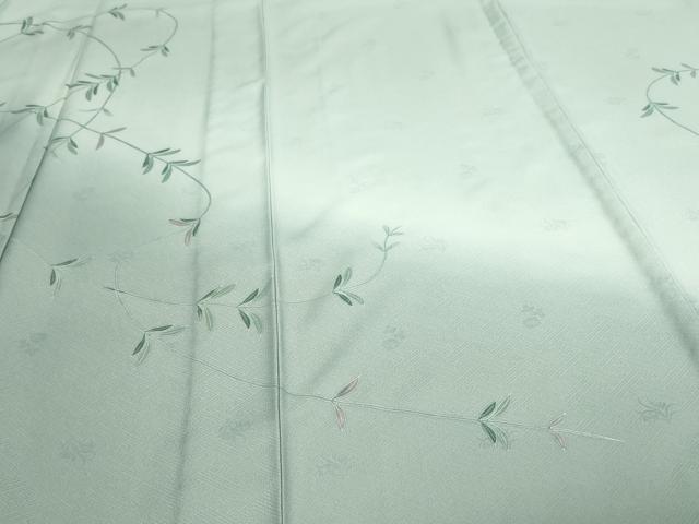 平和屋着物▽洗える最高級着物　＜英＞はなぶさ謹製　訪問着　単衣　枝葉文　暈し染め　洗える着物　DAAW9186sf