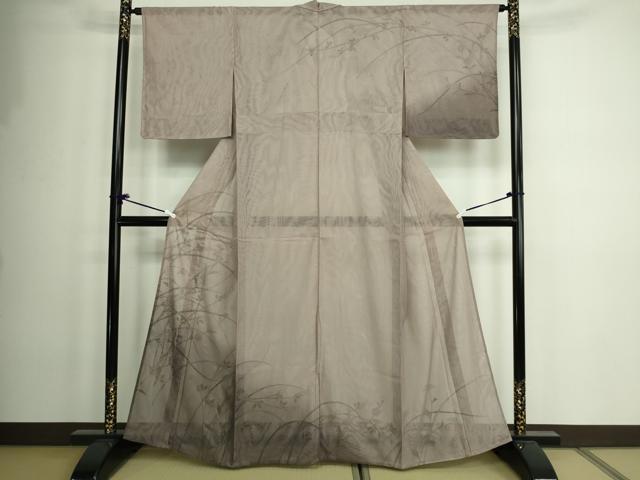 平和屋着物▽訪問着 無双 紗袷 紗×紗 枝花文 金彩 正絹 逸品 未使用 DAAW9187sf