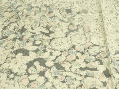 平和屋着物▽訪問着 単衣 紬地 辻が花 正絹 逸品 DAAW9188sf
