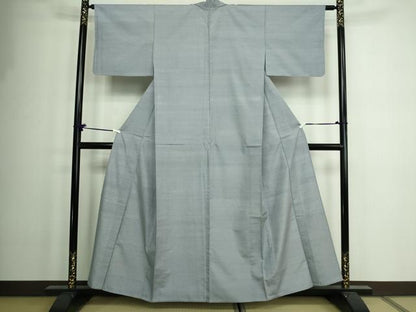 平和屋着物▽上質な紬 単衣 薄色 正絹 逸品 DAAW9190sf