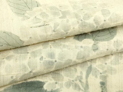 平和屋着物▽訪問着 単衣 生紬 紫陽花 正絹 逸品 DAAW9192sf