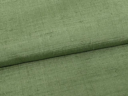 平和屋着物▽上質な紬 単衣 老竹色 正絹 逸品 DAAW9195sf