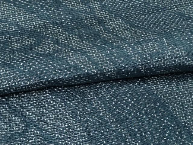 平和屋着物▽結城紬 単衣 変わり間道 正絹 逸品 DAAW9198sf
