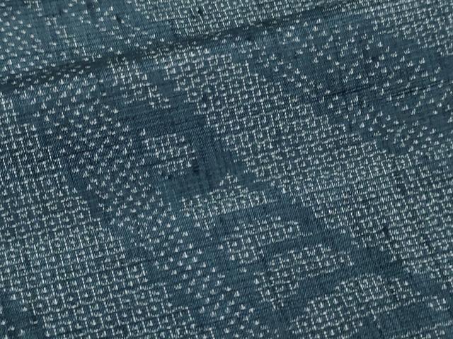 平和屋着物▽結城紬 単衣 変わり間道 正絹 逸品 DAAW9198sf
