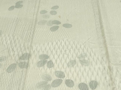 平和屋着物▽上質な小紋 単衣 舞葉文 正絹 逸品 DAAW9200sf