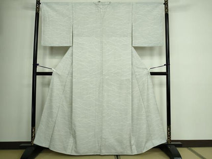平和屋着物▽洗える最高級着物　＜英＞はなぶさ謹製　小紋　単衣　芝文　洗える着物　DAAW9201sf