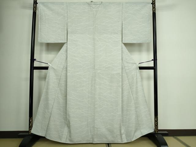 平和屋着物▽洗える最高級着物　＜英＞はなぶさ謹製　小紋　単衣　芝文　洗える着物　DAAW9201sf