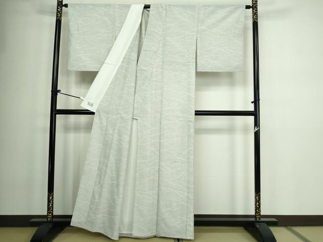 平和屋着物▽洗える最高級着物　＜英＞はなぶさ謹製　小紋　単衣　芝文　洗える着物　DAAW9201sf