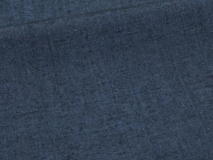 平和屋着物▽男性　紬　単衣　濃藍色　正絹　逸品　DAAW9210sf