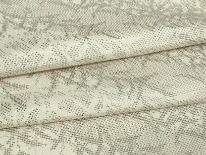 平和屋着物▽上質な紬 単衣 草葉文 正絹 逸品 DAAW9217sf