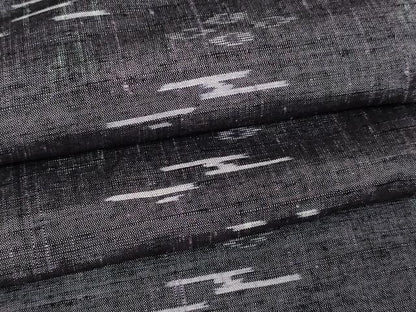 平和屋着物▽上質な紬　単衣　霞文　正絹　逸品　DAAW9218sf