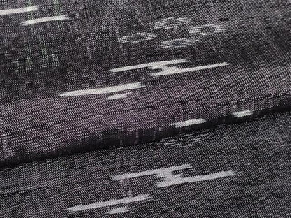 平和屋着物▽上質な紬　単衣　霞文　正絹　逸品　DAAW9218sf