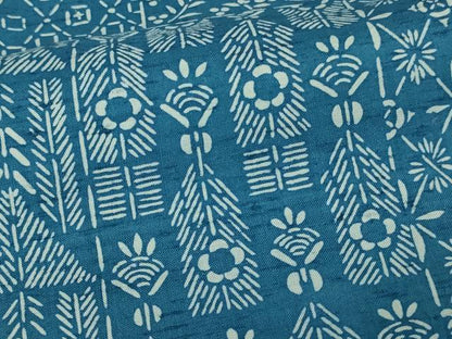平和屋着物▽上質な紬 単衣 草花文 正絹 逸品 DAAW9221sf