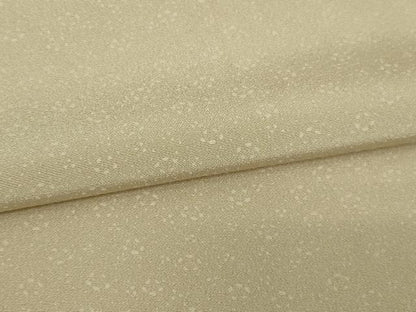 平和屋着物▽上質な色無地 単衣 舞花地紋 亜麻色 正絹 逸品 DAAW9225sf