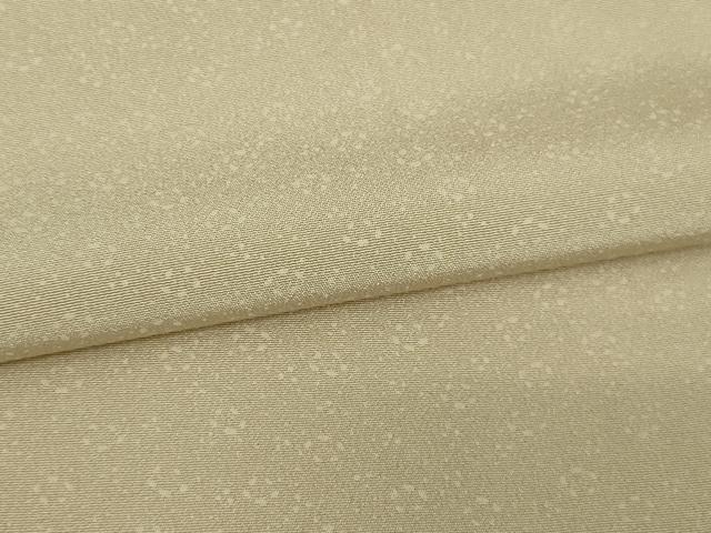 平和屋着物▽上質な色無地 単衣 舞花地紋 亜麻色 正絹 逸品 DAAW9225sf
