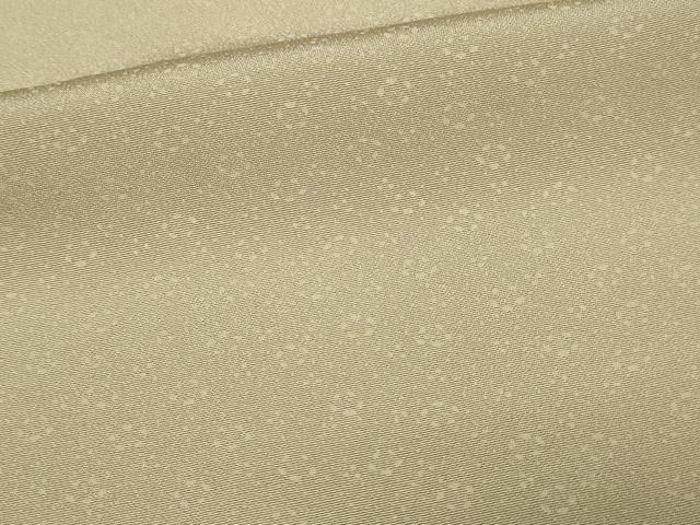 平和屋着物▽上質な色無地 単衣 舞花地紋 亜麻色 正絹 逸品 DAAW9225sf