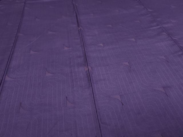 平和屋着物▽上質なお召　単衣　抽象文様　正絹　逸品　DAAW9228sf