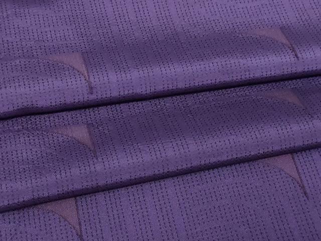 平和屋着物▽上質なお召　単衣　抽象文様　正絹　逸品　DAAW9228sf
