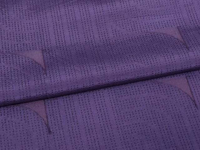 平和屋着物▽上質なお召　単衣　抽象文様　正絹　逸品　DAAW9228sf