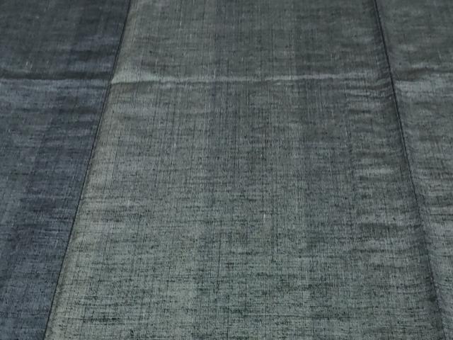 平和屋着物▽上質な紬 単衣 格子 正絹 逸品 DAAW9229sf