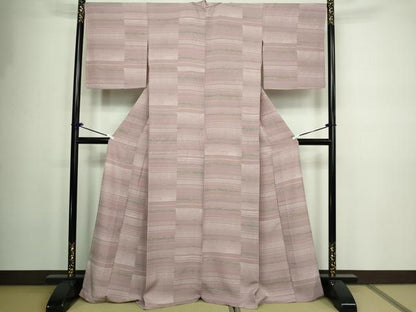 平和屋着物▽上質な小紋 単衣 古都の宴 反端付き 正絹 逸品 DAAW9231sf