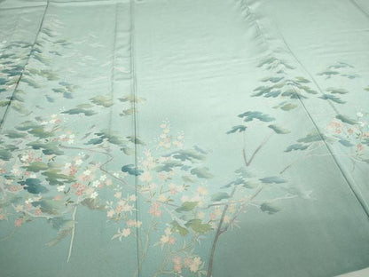平和屋着物▽訪問着 単衣 花松文 正絹 逸品 DAAW9233sf