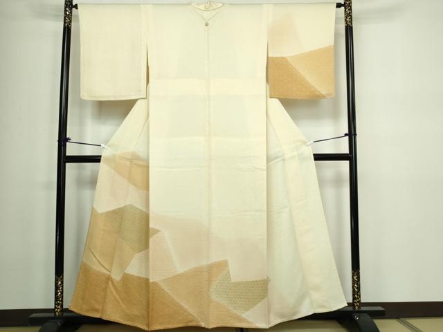 平和屋着物▽訪問着 単衣 吉祥花文 暈し染め 正絹 逸品 DAAW9235sf