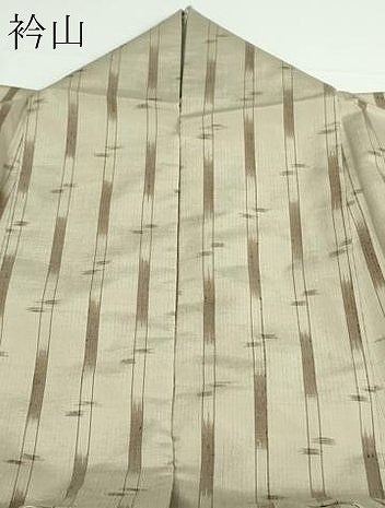 平和屋着物▽上質な紬 単衣 間道 正絹 逸品 DAAW9240sf